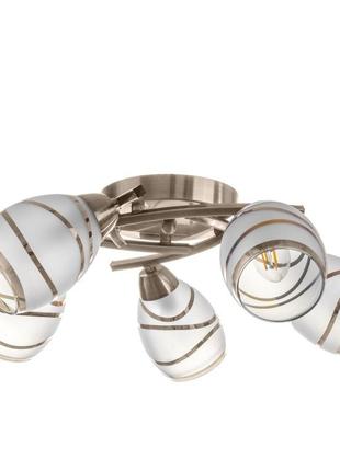 Люстра стельова в спальню e14 40w bz (lk-557c/5) brille 22-937