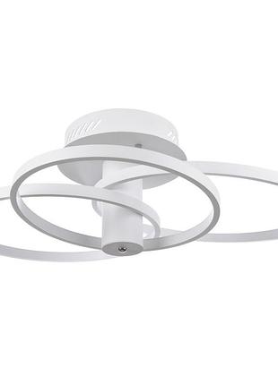 Люстра світлодіодна в зал 89w ww wh (br-979s/3) brille 22-486