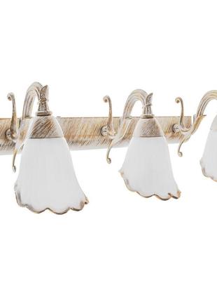 Світильник настінний накладний для картин вінтаж sw-325/3 e14 wh/g brille 27-033