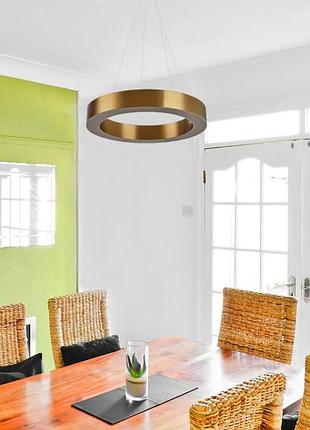 Світильник стельовий підвісний лофт для спальні світлодіодний br-930s/25w ww gbz brille 23-8744 фото