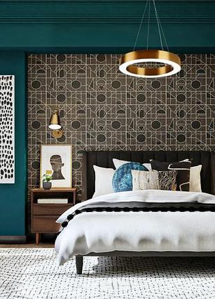 Світильник стельовий підвісний лофт для спальні світлодіодний br-930s/25w ww gbz brille 23-8745 фото