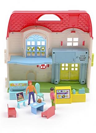 Ігровий набір ляльковий будиночок з меблями та фігурками im435