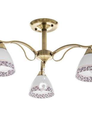 Люстра стельова класична e27 60w bz (lk-611c/3) brille 23-248
