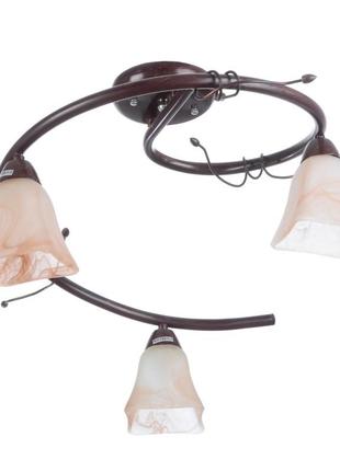 Люстра стельова для коридору e14 40w br (lk-504c/3) brille l67-270