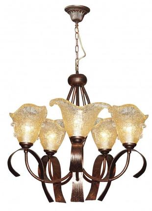 Люстра підвісна класична e14 60w br (br-193s/5) brille 177379