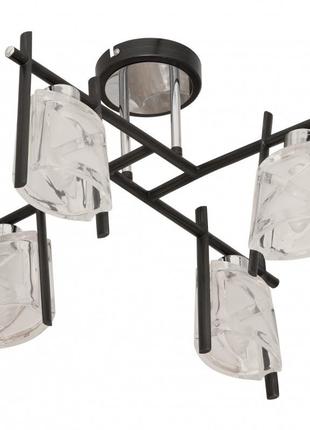 Люстра стельова класична e14 40w gy (br-01153c/4) brille l38-095