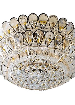 Люстра торт стельова з підсвічуванням led e14 40w glass (bcl-607c/9) brille 22-507