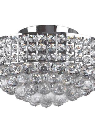 Люстра стельова торт кришталева e14 60w ch (bcl-365c/5) brille l88-016