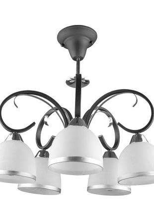 Люстра стельова e27 60w bk (lk-525c/5) brille l98-005