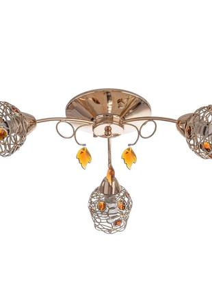 Люстра стельова флористика e14 60w g (lk-159c/3) brille 187622