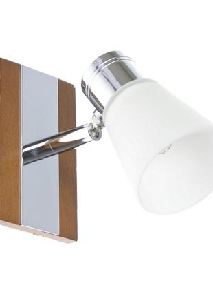 Світильник настінний накладний спот дерев'яний htl-114/1 g9 brille 176337