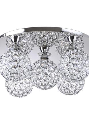 Люстра стельова з підсвічуванням led g9 40w ch (br-01 368c/5) brille l97-025