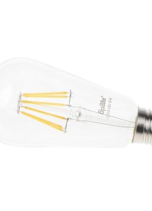 Лампа светодиодная e27 led 6w ww st64 cog3 фото