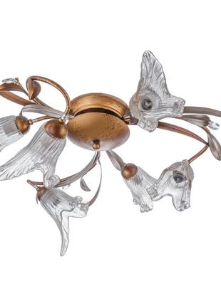 Люстра стельова флористика e14 40w br (bkl-159s/6) brille l5-093