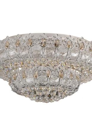 Люстра торт стельова з підсвічуванням led e14 40w ch (bcl-388s/13) brille l116-007