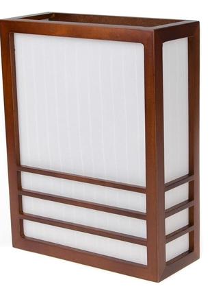 Бра настінне накладне дерев'яне у східному стилі bkl-264w/1 brille 180151