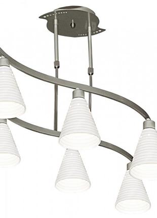 Люстра підвісна для вітальні e14 40w gy (br-453s/6) brille 177045