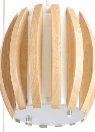 Люстра підвісна дерев'яна для кухні e27 40w ch (kl-198s/3) brille l38-1102 фото