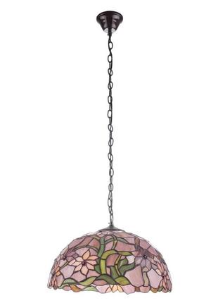 Люстра тіффані підвісна для кухні e27 60w br (bl-608s/1) brille 172357