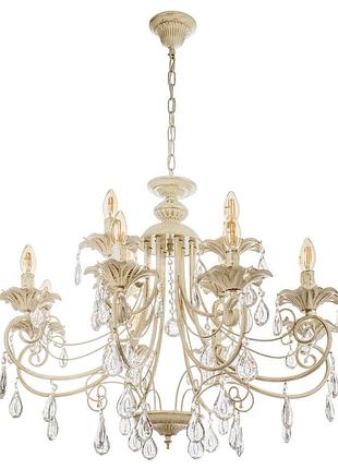 Люстра свічка підвісна кришталева e14 40w (bcl-721s/12) brille 23-537