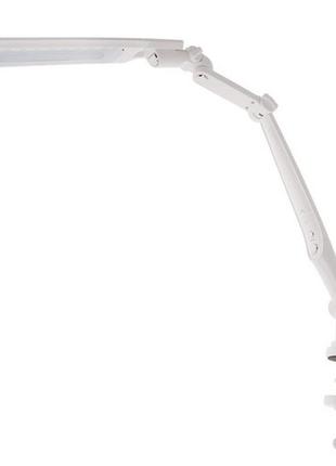 Настільна лампа на гнучкій ніжці на струбцині sl-61 10w wh brille 32-007