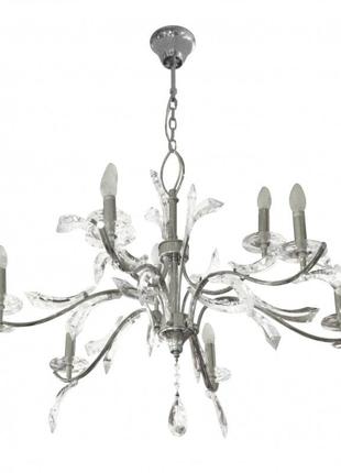Люстра свічка підвісна кришталева e14 60w ch (bcl-416s/9) brille l38-132