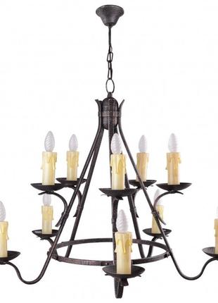 Люстра підвісна свічка e14 40w br (lord-001s/10) brille l38-032