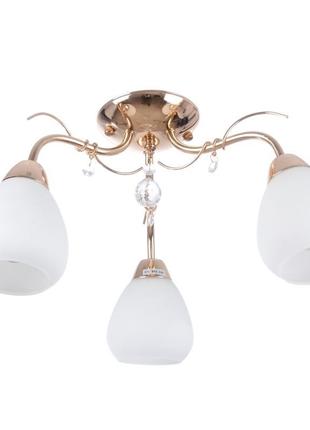 Люстра стельова для кухні e14 40w g (lk-236c/3) brille l53-057