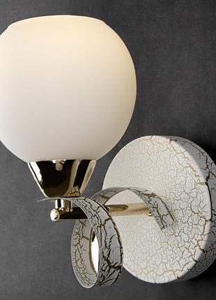 Бра настінне накладне куля lk-517w/1 e14 brille l91-015