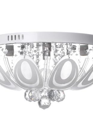 Люстра торт стельова з пультом led e14 60w rgb wh (bcl-652s/4) brille 22-769