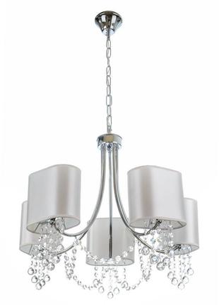 Люстра підвісна з абажуром e14 40w ch (bcl-723s/5) brille 23-540