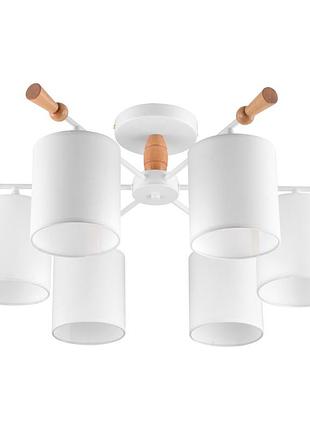 Люстра стельова e14 40w wh (bkl-641c/6) brille 22-898