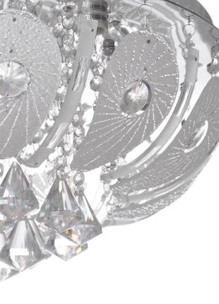 Люстра торт стельова з пультом led e14 60w rgb wh (bcl-650s/5) brille 22-7662 фото