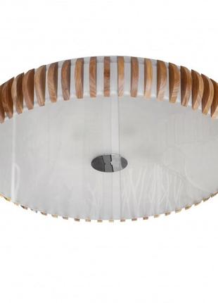 Люстра стельова дерев'яна в зал e27 40w bg (kl-197s/4) brille l38-107