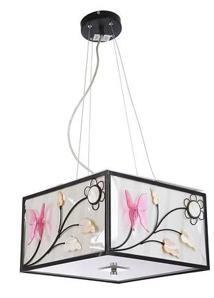 Люстра підвісна флористика для кухні e27 40w bk (bl-502s/4) brille 178524