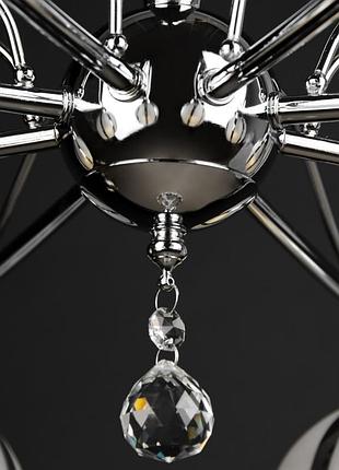 Люстра підвісна для холу e14 60w ch (lk-520s/8) brille l97-0025 фото