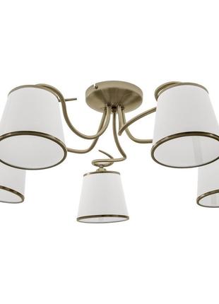 Люстра стельова класична e14 40w bz (bkl-717c/5) brille 23-340