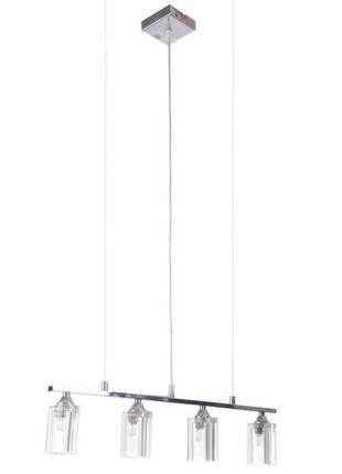 Люстра підвісна галогенна для кухні g9 40w ch (br-01117s/4) brille l38-137