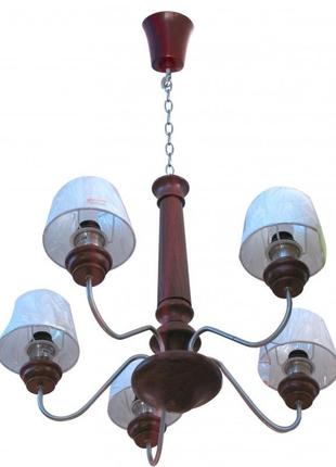 Люстра підвісна з абажуром класична e27 40w br (bkl-283s/5) brille 180163