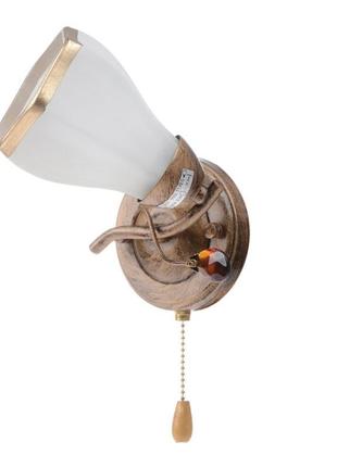 Бра настінне накладне з вимикачем класичне lk-151w/1 brille 187648