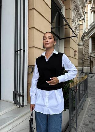 Рубашка и жилетка
