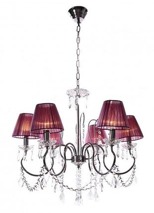 Люстра підвісна з абажуром класична e14 40w ch (bcl-070s/6) brille 186159