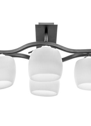 Люстра стельова класична e27 60w bk (br-01462c/4) brille 23-067