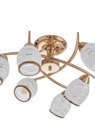 Люстра стельова класична e14 60w g (lk-177c/6) brille yl93