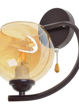 Бра настінне накладне у спальню bl-587w/1 e27 cof brille 29-127