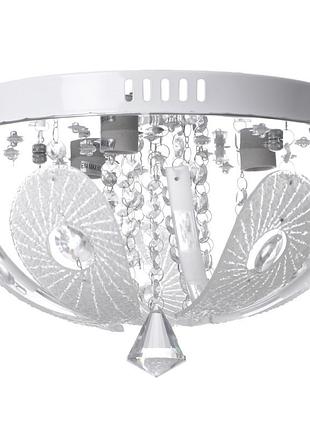 Люстра торт стельова з пультом led e14 60w rgb wh (bcl-650s/3) brille 22-764