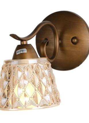 Бра спрямованого світла настінне накладне класичне lk-269w/1 e14 brille l114-013