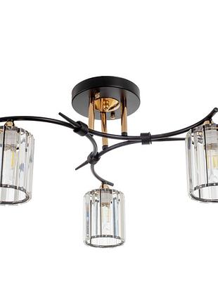 Люстра стельова в спальню e27 60w bk (lk-705s/3) brille 24-540