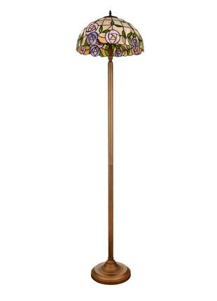 Торшер тіффані на дві лампочки br-656f/16-2 e27 brille 25-340