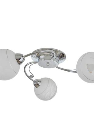 Люстра стельова e27 60w ch (lk-691c/3) brille 24-433